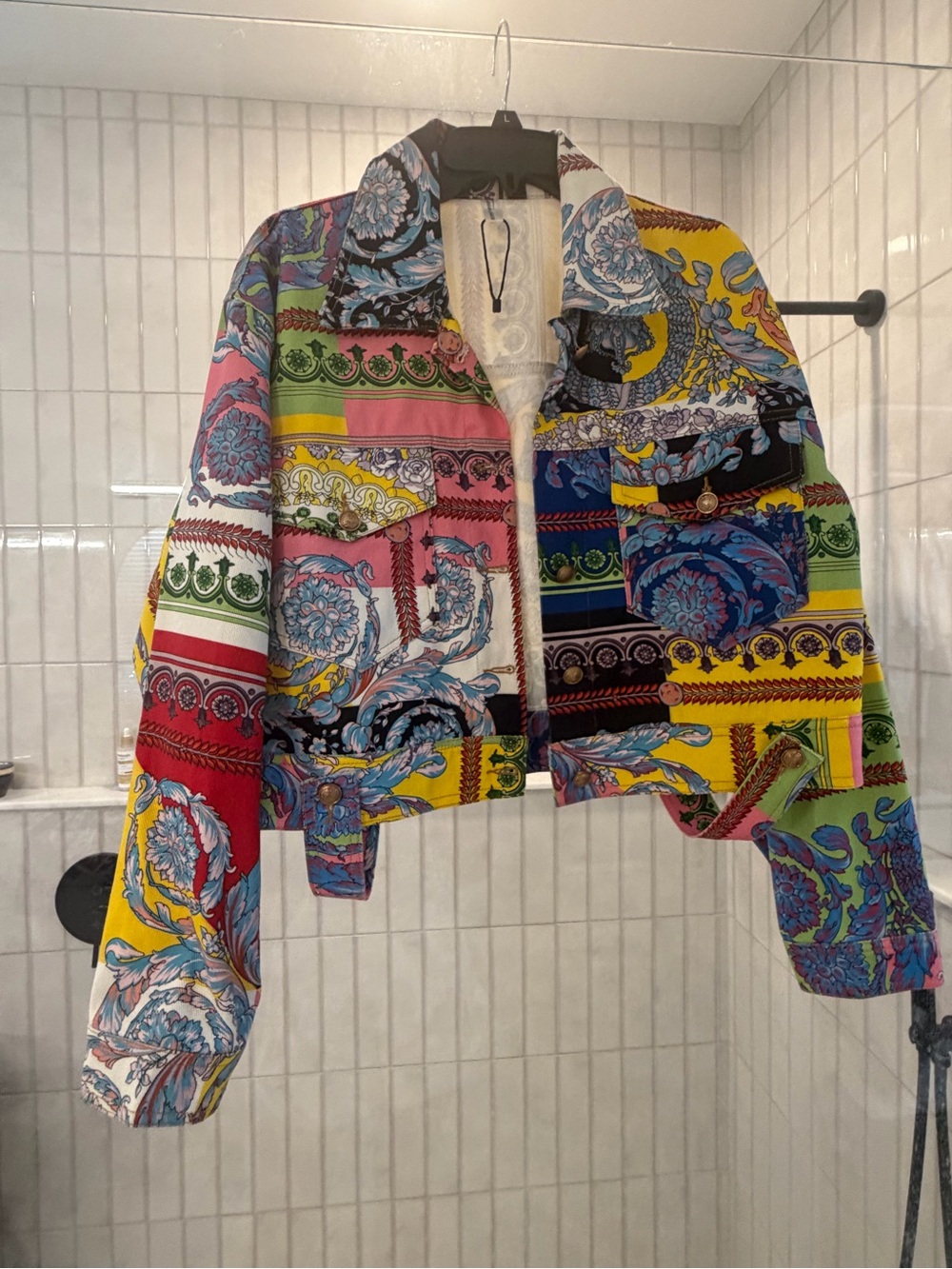 Mixed-Print Multicolor Women's Jacket - Picture 2 of 3